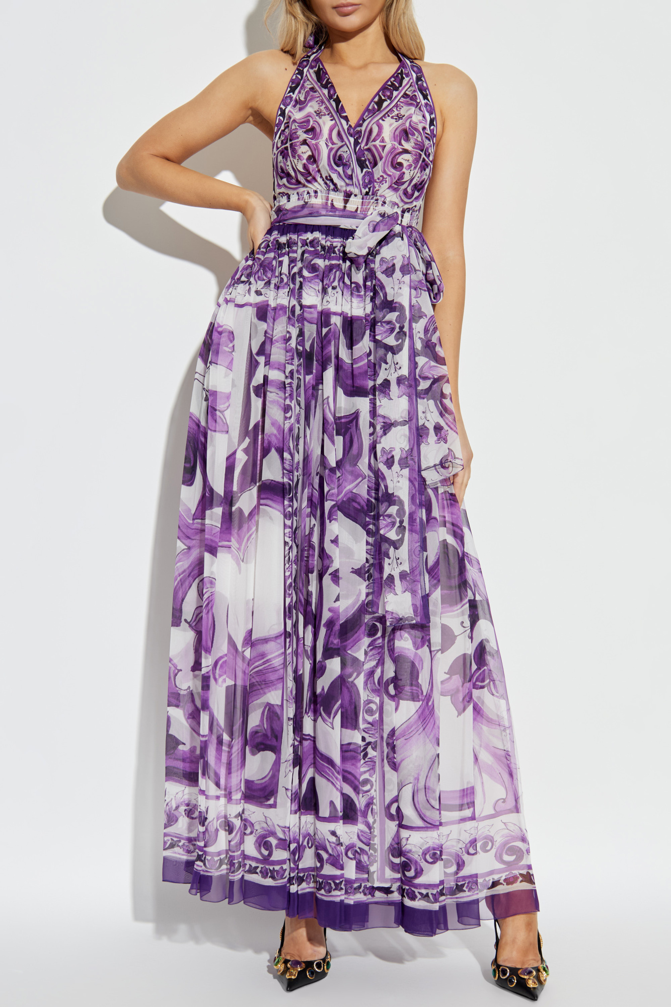 Purple Silk dress Dolce & Gabbana - Vitkac AS